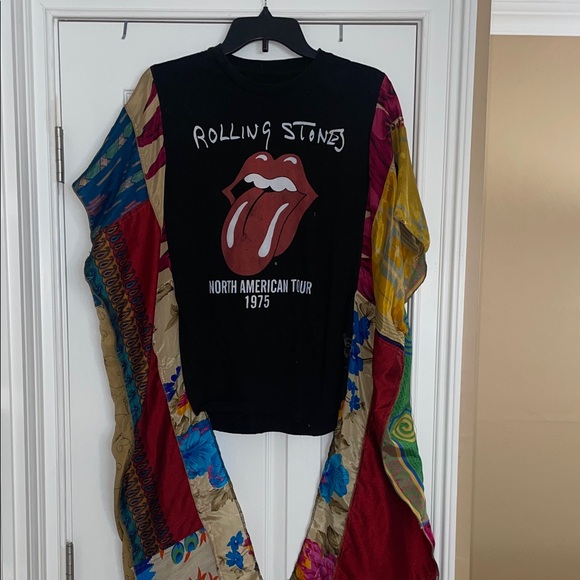 Tops - Rolling Stones Upcycled Band Tee
